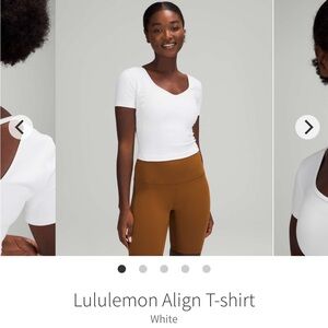 Lululemon Align T-shirt - size 8 - White